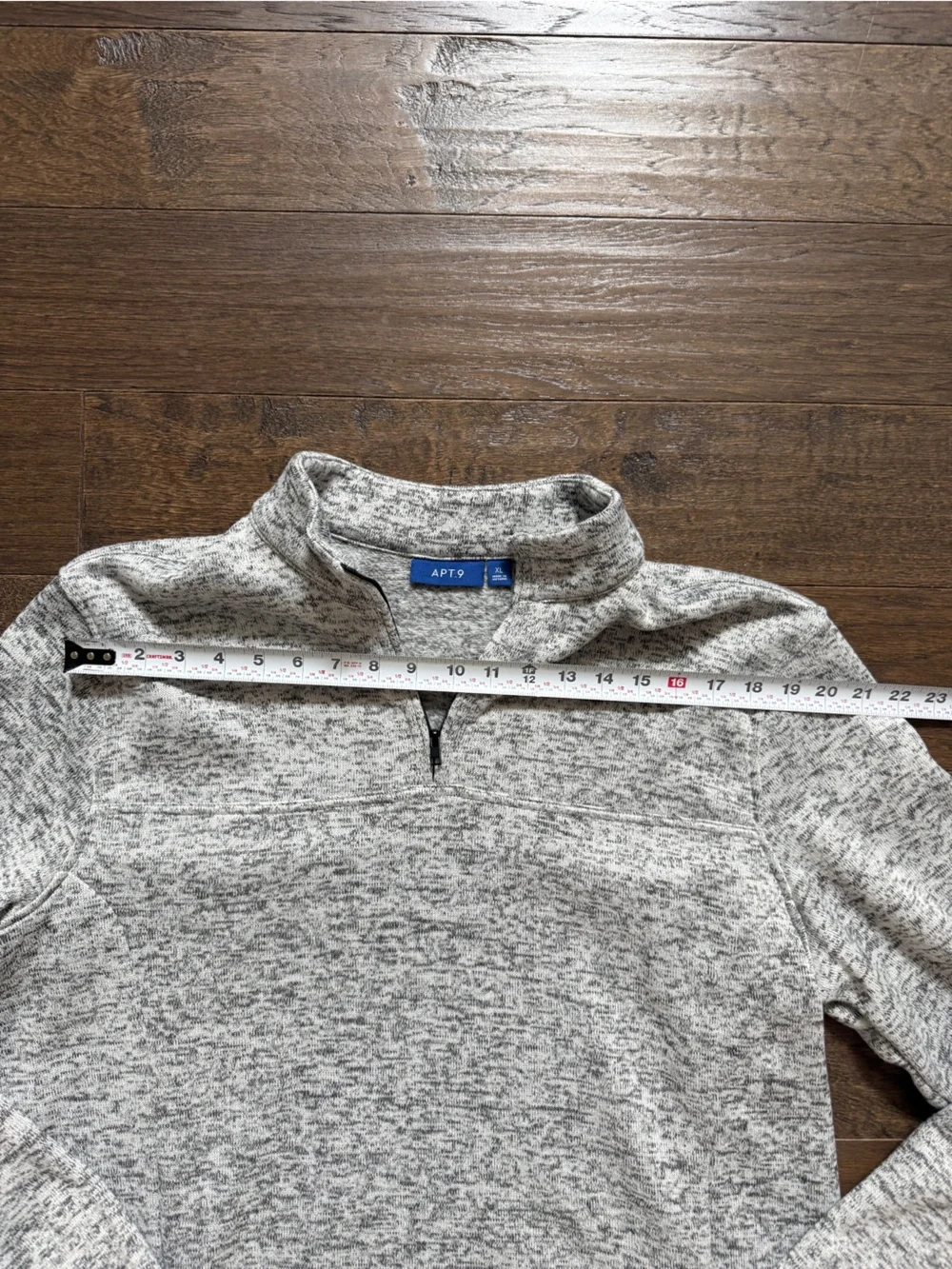 Apt. 9 Men’s Light Heather Gray Quarter-Zip Pullover